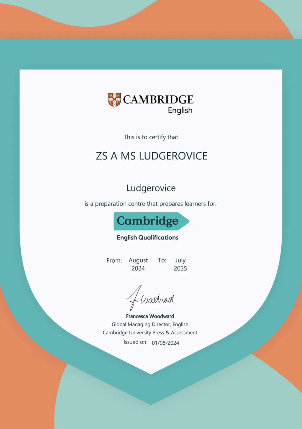 Cambridge certify