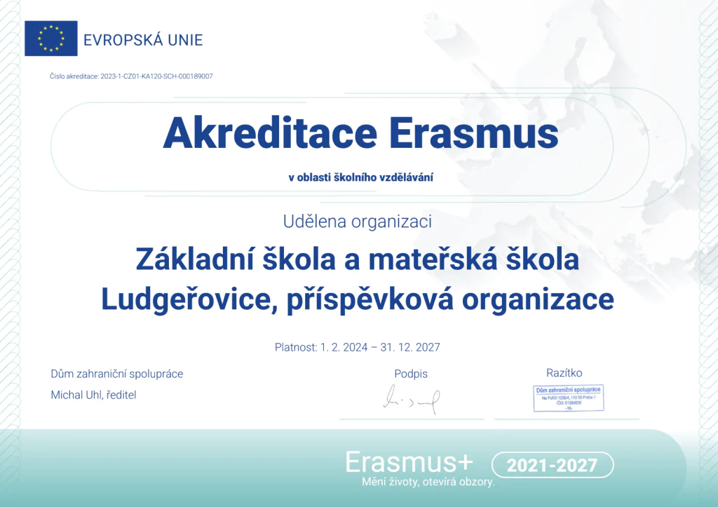 Erasmus + 2024-2027